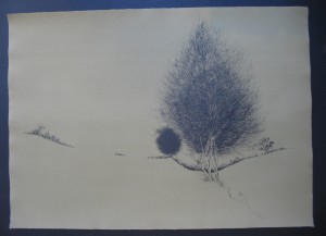 Tree. 59x76cm. On Brown paper